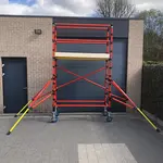 Genex Scaffolds Genex Unitec rolsteiger kunststof carbon 75x250 werkhoogte 4 m