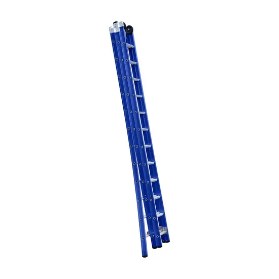 Eurostairs Eurostairs 3-delige reformladder 3x12 sporten uitgebogen blauw