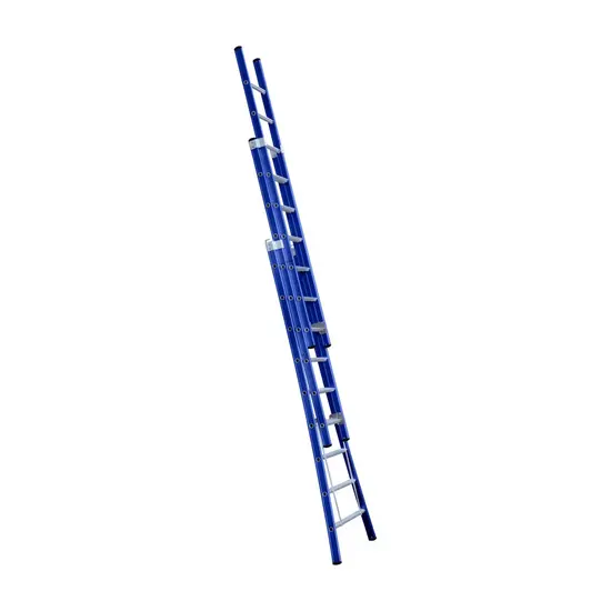 Eurostairs Échelle transformable Eurostairs 3x9 échelons coudée blue | 3 plans & Professionnel