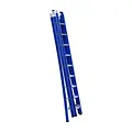 Eurostairs Echelle transformable 3 plans 3x9 échelons Eurostairs coudée bleu