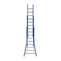 Eurostairs Échelle transformable Eurostairs 3x9 échelons coudée blue | 3 plans & Professionnel