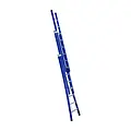 Eurostairs Eurostairs 3 section combination ladder 3x8 rungs curved base blue