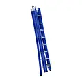 Eurostairs Eurostairs 3-delige reformladder 3x8 sporten uitgebogen blauw
