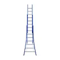 Eurostairs Échelle transformable Eurostairs 3x8 échelons coudée noir | 3 plans & Professionnel