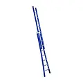 Eurostairs Eurostairs 2 section combination ladder 2x8 rungs curved base blue