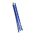 Eurostairs Eurostairs 2 section combination ladder 2x8 rungs curved base blue