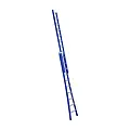 Eurostairs Eurostairs 2 section combination ladder 2x10 rungs curved base blue