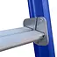 Eurostairs Echelle coulissante 2 plans 2x18 échelons Eurostairs coudée bleu