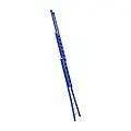 Eurostairs Eurostairs 3 section extension ladder 3x14 rungs curved base blue