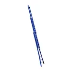 Eurostairs Echelle coulissante 3 plans 3x14 échelons Eurostairs coudée bleu