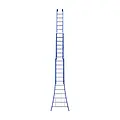 Eurostairs Eurostairs 3-delige opsteekladder 3x14 sporten uitgebogen blauw