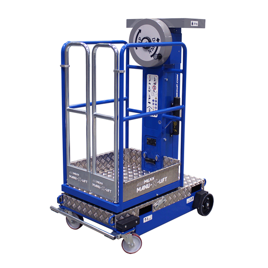 Alumexx Plateforme élévatrice une personne Alumexx Manu-X-Lift 4.1 m