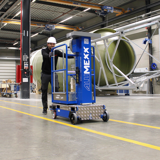 Alumexx Plateforme élévatrice une personne Alumexx Manu-X-Lift 4.1 m