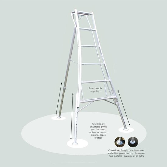 Hendon tripod ladders Vultur tripod ladder 420 cm with 3 adjustable legs