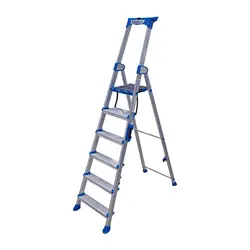 Escabeau ménager 6 marches Alumexx Twin Deck