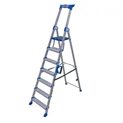 Escabeau ménager 7 marches Alumexx Twin Deck