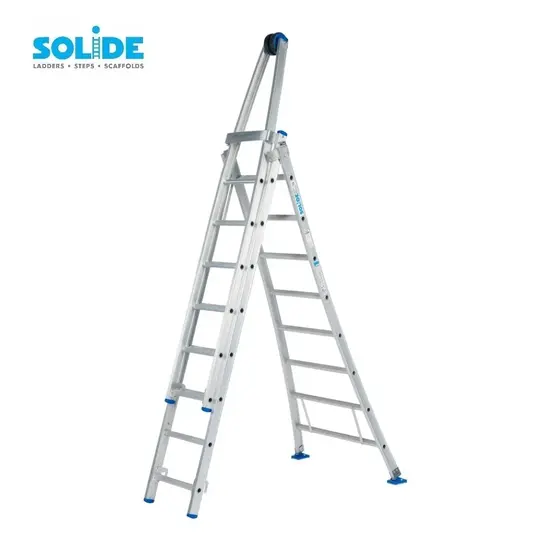Solide Échelle laveur de vitres Solide 3x8 échelons RWD08