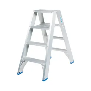 Solide dubbele trapladder 2x4 treden DT4