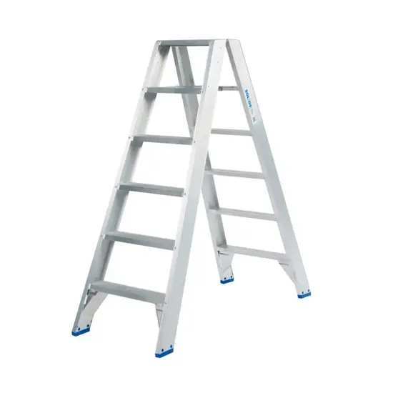 Solide Solide dubbele trapladder 2x6 treden DT6 | Professioneel