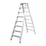 Solide Solide dubbele trapladder 2x8 treden DT8 | Professioneel