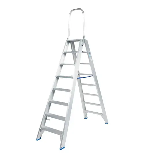 Solide Solide dubbele trapladder 2x8 treden DT8 | Professioneel