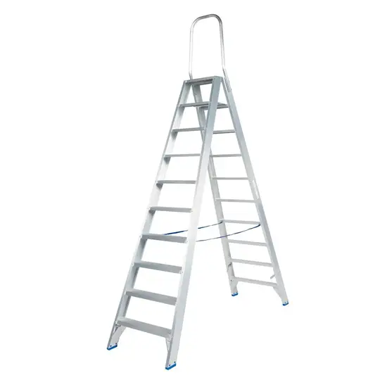 Solide Solide dubbele trapladder 2x10 treden DT10