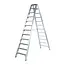 Solide Solide dubbele trapladder 2x12 treden DT12