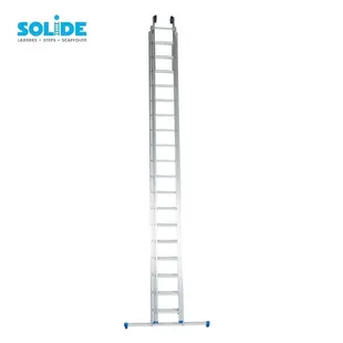 Échelle droite Solide 3x18 échelons avec stabilisateur