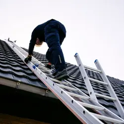 Solide roof ladder set 6 m