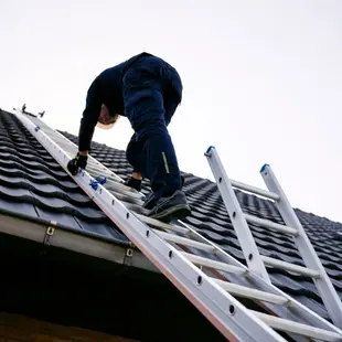 Solide roof ladder set 4 m