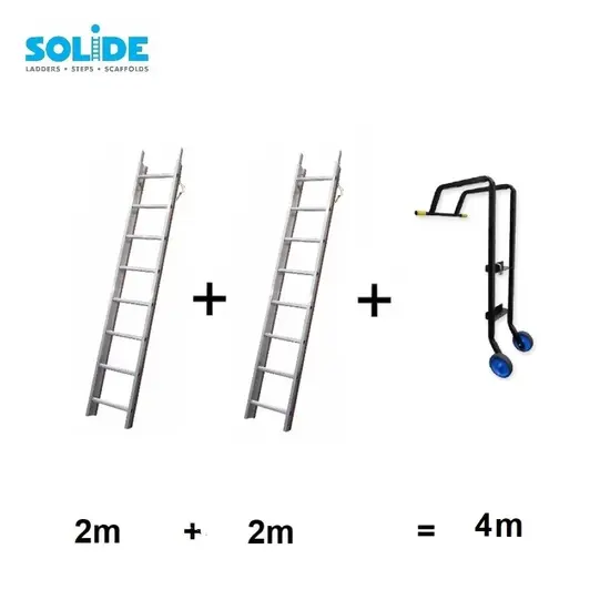 Solide Solide roof ladder set 4 m