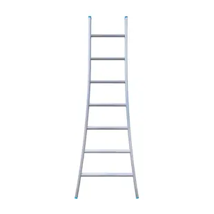 Eurostairs single flared base ladder 7 rungs 200 cm