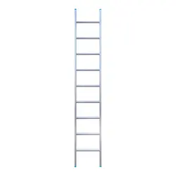 Eurostairs single aluminium ladder 9 rungs 200 cm