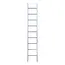 Eurostairs Eurostairs single aluminium ladder 9 rungs 200 cm