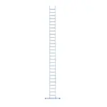 Eurostairs Eurostairs enkele ladder recht 28 sporten 725 cm