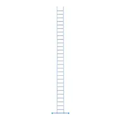Eurostairs single aluminium ladder 28 rungs 725 cm