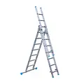 Eurostairs Eurostairs combination ladder with stabiliser 3x7 rungs