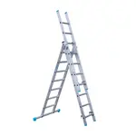 Eurostairs Échelle transformable avec traverse Eurostairs 3x7 échelons