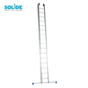 Solide extension ladder 2x16 rungs with stabilizer