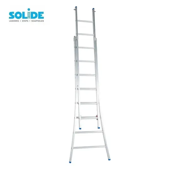Solide Echelle transformable Solide 2x8 échelons C08 | Échelle Industrielle Professionnelle