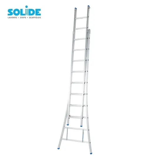 Solide Échelle transformable Solide 2x10 échelons C10 | Échelle Industrielle Professionnelle