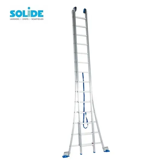 Solide Échelle transformable Solide 2x14 échelons C14 | Échelle Industrielle Professionnelle