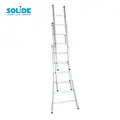 Solide Solide combination ladder 3x6 rungs D06 | Professional Industrial Ladder
