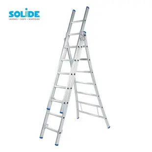 Solide combination ladder 3x7 rungs D07