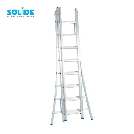 Solide Solide reformladder 3x8 sporten D08 | Professionele Industriële ladder