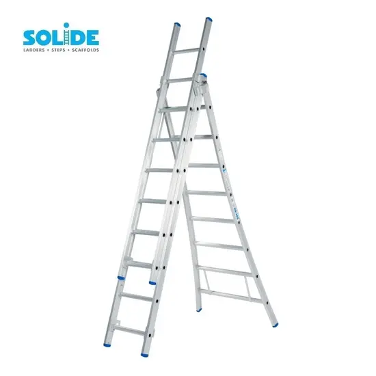 Solide Solide combination ladder 3x8 rungs D08 | Professional Industrial Ladder