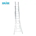 Solide Échelle transformable Solide 3x8 échelons D08 | Échelle Industrielle Professionnelle