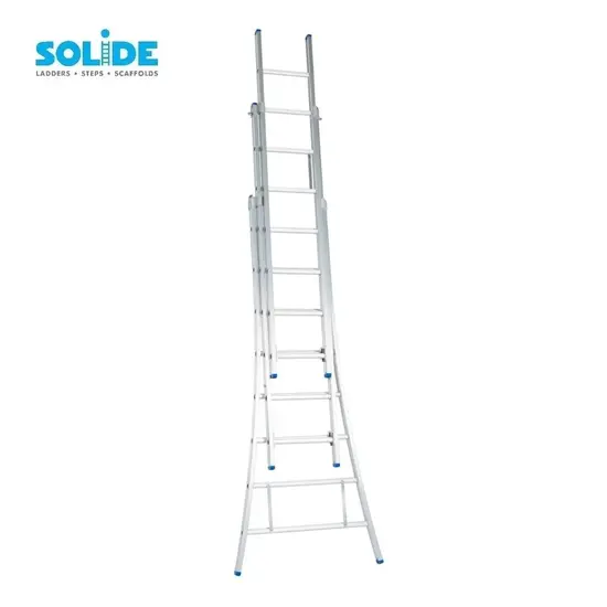 Solide Solide reformladder 3x8 sporten D08 | Professionele Industriële ladder