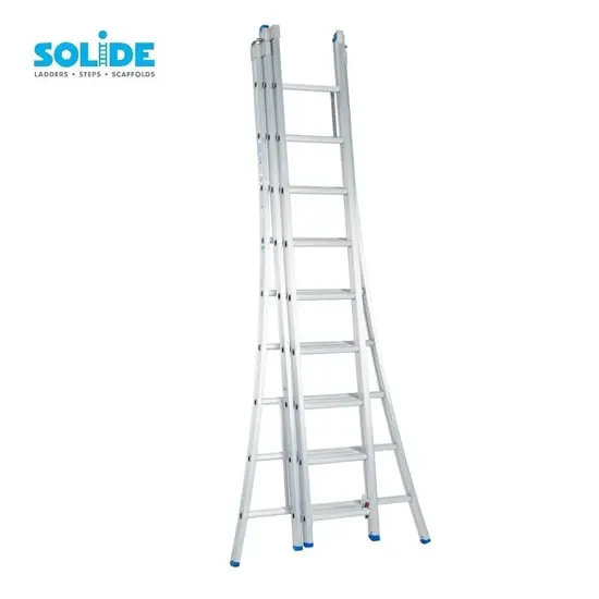 Solide Solide combination ladder 3x9 rungs D09 | Professional Industrial Ladder