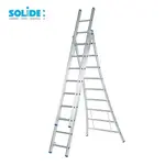 Solide Échelle transformable Solide 3x9 échelons D09 | Échelle Industrielle Professionnelle